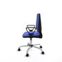 PIQUERAS Y CRESPO Silla de oficina Elche Azul claro con base cromada