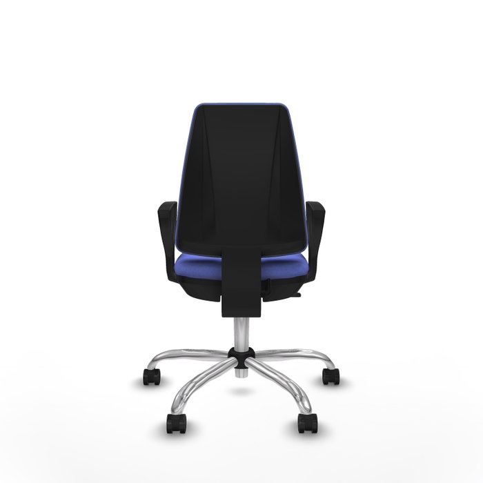 PIQUERAS Y CRESPO Silla de oficina Elche Azul claro con base cromada PIQUERAS Y CRESPO Silla de oficina Elche Azul claro con base cromada