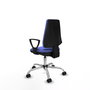 PIQUERAS Y CRESPO Silla de oficina Elche Azul claro con base cromada