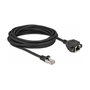 DELOCK Prolongador Ethernet Cat 6a S/FTP 5m negro