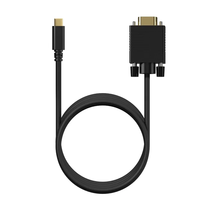 Aisens Cable Conversor USB-C a VGA, 1.8m, Negro