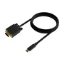 Aisens Cable Conversor USB-C a VGA, 1.8m, Negro