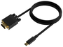 Aisens Cable Conversor USB-C a VGA, 1.8m, Negro