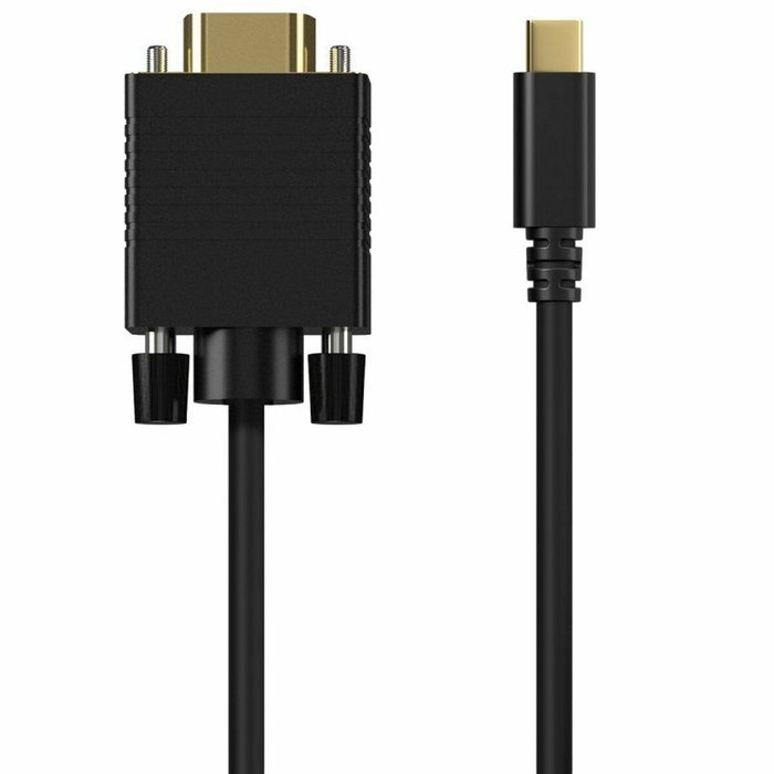 Aisens Cable Conversor USB-C a VGA, 1.8m, Negro