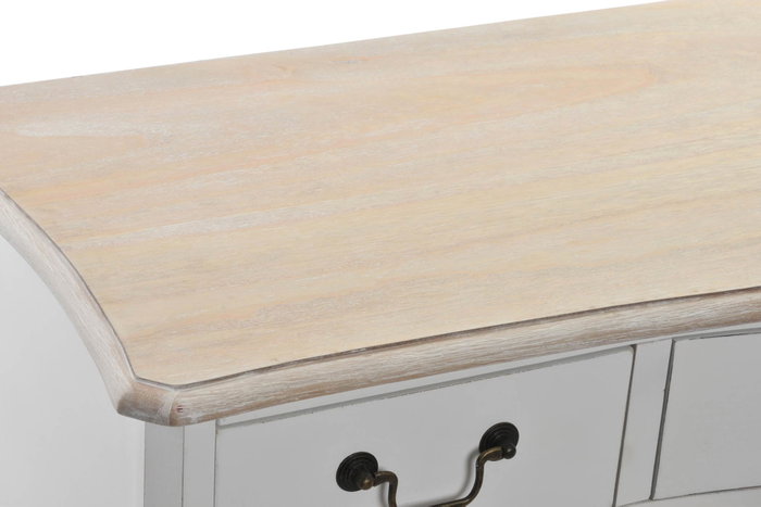 DKD Home Decor Buffet Abeto Versalles3 Blanco y Marrón Claro