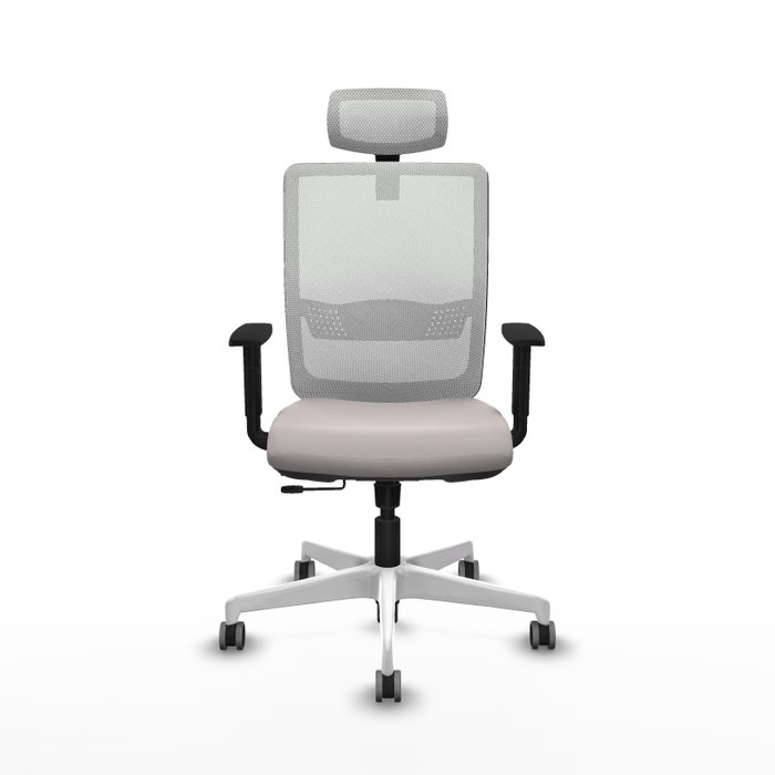 PIQUERAS Y CRESPO Silla de oficina Haches Blanca con mecanismo Sincro/Traslack PIQUERAS Y CRESPO Silla de oficina Haches Blanca con mecanismo Sincro/Traslack