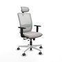 PIQUERAS Y CRESPO Silla de oficina Haches Blanca con mecanismo Sincro/Traslack