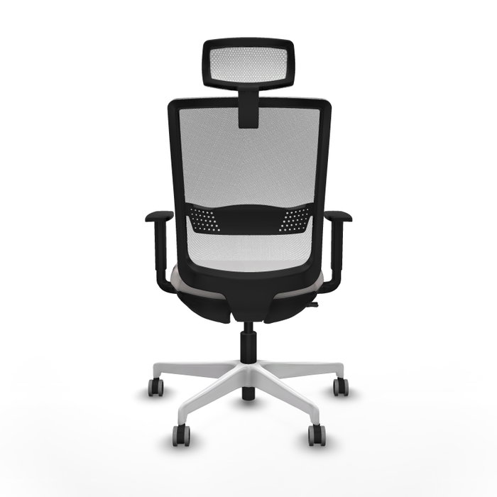 PIQUERAS Y CRESPO Silla de oficina Haches Blanca con mecanismo Sincro/Traslack PIQUERAS Y CRESPO Silla de oficina Haches Blanca con mecanismo Sincro/Traslack