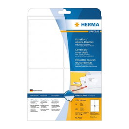 HERMA 4697 Etiquetas autoadhesivas A4 Blanco 100 unidades