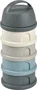 Beaba Caja de doser con 4 compartimentos, gris mineral / azul