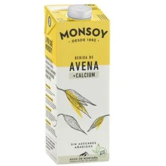 Monsoy Bebida de avena y calcio Bio 1 L Monsoy Bebida de avena y calcio Bio 1 L