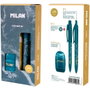Milan Serie Lava Set de Escritura Azul con Bolígrafo P1, Portaminas PL1 y Afilaborra Capsule
