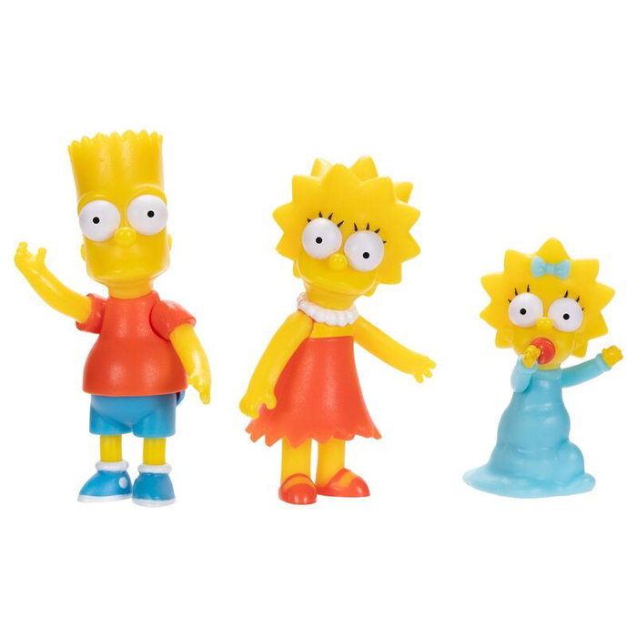 JAKKS PACIFIC Figuras Familia Los Simpsons, 7 Figuras de 6cm, Blister JAKKS PACIFIC Figuras Familia Los Simpsons, 7 Figuras de 6cm, Blister
