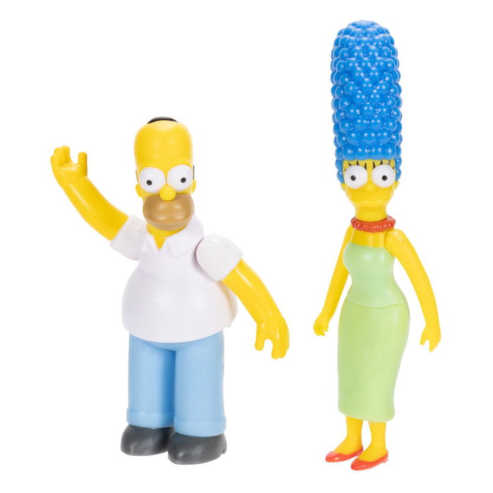 JAKKS PACIFIC Pack de 7 Figuras de la Familia Los Simpson de 6cm
