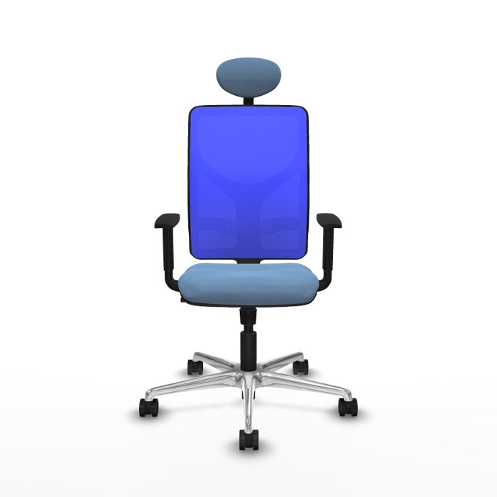 PIQUERAS Y CRESPO Silla de oficina Motilla Azul cielo y Azul