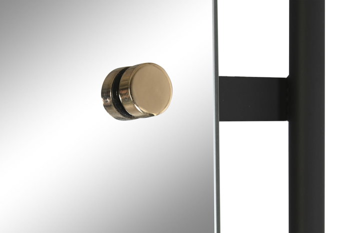DKD Home Decor Espejo de Hierro y Cristal Negro 73x195 cm