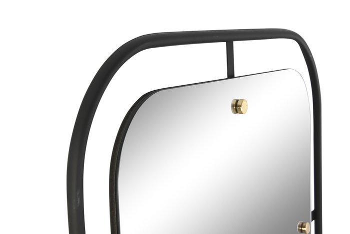 DKD Home Decor Espejo de Hierro y Cristal Negro 73x195 cm