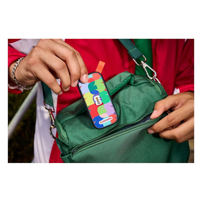 SanDisk SDSSDE30F-1T00-G25 Extreme Portable SSD 1TB USB-C 3.2 Gen 2 NVMe Externo 800 MB/s Multicolor para Windows y Mac