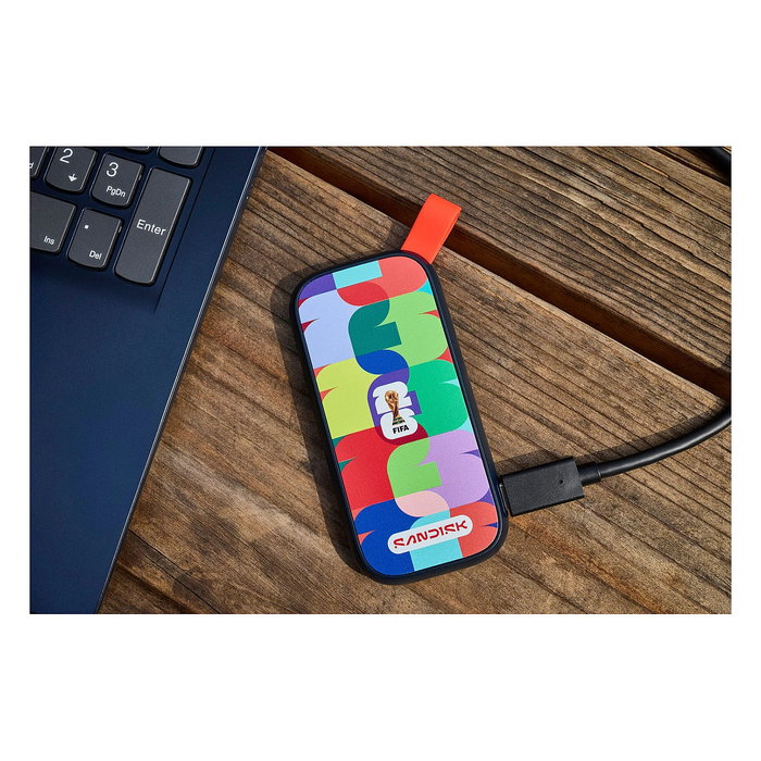 SanDisk SDSSDE30F-1T00-G25 Extreme Portable SSD 1TB USB-C 3.2 Gen 2 NVMe Externo 800 MB/s Multicolor para Windows y Mac