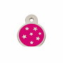 Placa identificativa para collar Imarc PetScribe Passion Rosa Plata