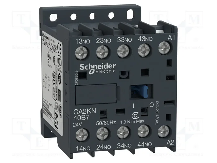 SCHNEIDER ELECTRIC TeSys D CA2KN40M7 Contactor 4-polar 10A 220VAC SCHNEIDER ELECTRIC TeSys D CA2KN40M7 Contactor 4-polar 10A 220VAC