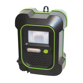 Weitech Ahuyentador de animales ultrasónico y flash 06129 para exterior, ahuyenta perros, gatos, zorros, conejos, martas, conejos, garzas, 200 m²