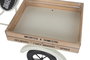 DKD Home Decor Expositor Triciclo Metal y Madera Blanco 151x56x89 cm