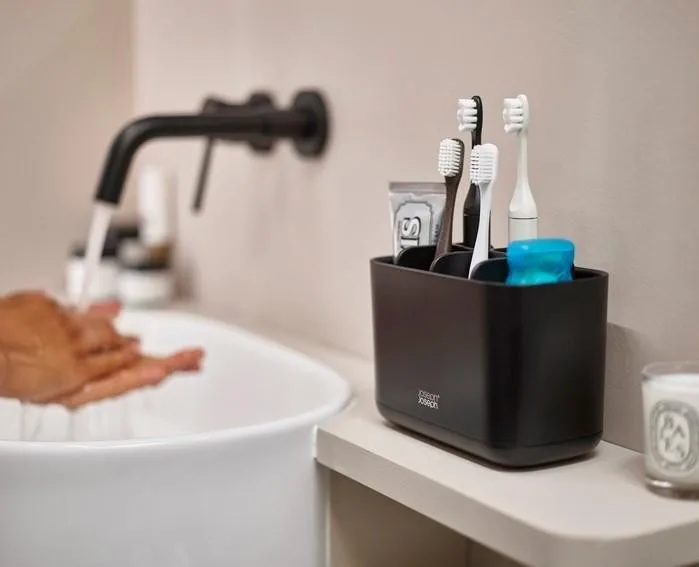 Joseph Joseph EasyStore Large Toothbrush Caddy Negro Joseph Joseph EasyStore Large Toothbrush Caddy Negro