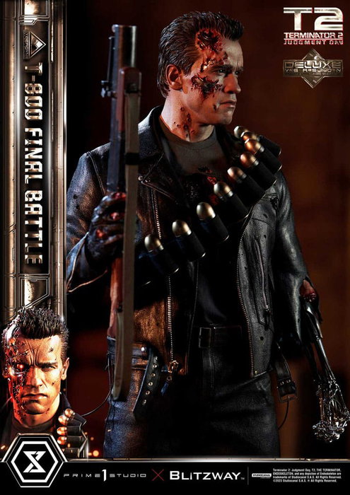 Prime 1 Studio Terminator 2 T-800 Final Battle Deluxe Bonus Version Estatua Museum Masterline 1/3 Prime 1 Studio Terminator 2 T-800 Final Battle Deluxe Bonus Version Estatua Museum Masterline 1/3