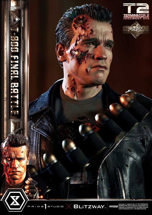 Prime 1 Studio Terminator 2 T-800 Final Battle Deluxe Bonus Version Estatua Museum Masterline 1/3 Prime 1 Studio Terminator 2 T-800 Final Battle Deluxe Bonus Version Estatua Museum Masterline 1/3