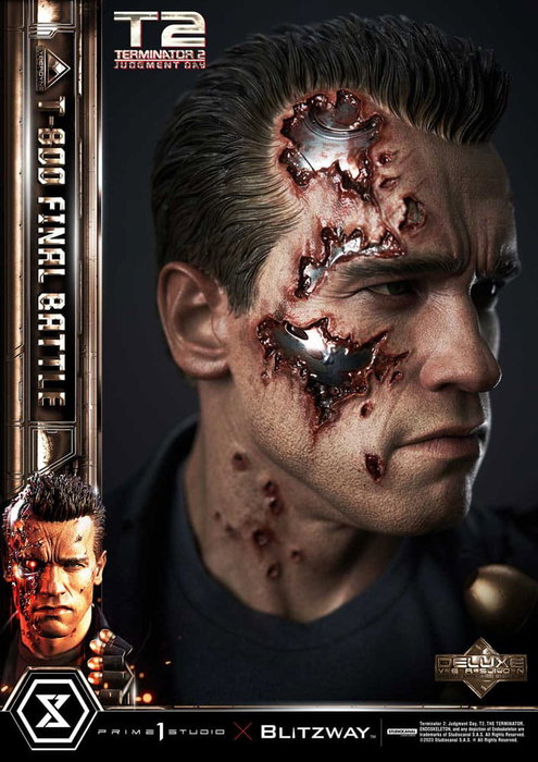 Prime 1 Studio Terminator 2 T-800 Final Battle Deluxe Bonus Version Estatua Museum Masterline 1/3 Prime 1 Studio Terminator 2 T-800 Final Battle Deluxe Bonus Version Estatua Museum Masterline 1/3