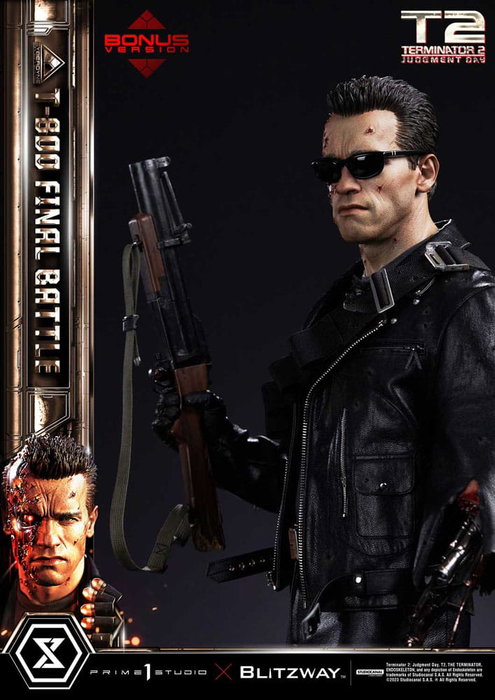Prime 1 Studio Terminator 2 T-800 Final Battle Deluxe Bonus Version Estatua Museum Masterline 1/3 Prime 1 Studio Terminator 2 T-800 Final Battle Deluxe Bonus Version Estatua Museum Masterline 1/3