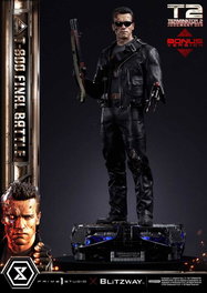 Prime 1 Studio Terminator 2 Estatua Museum Masterline T-800 Final Battle Deluxe Bonus Version