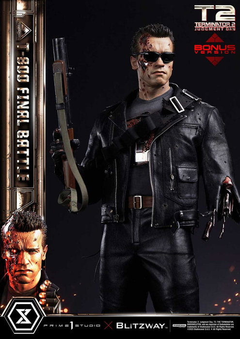 Prime 1 Studio Terminator 2 T-800 Final Battle Deluxe Bonus Version Estatua Museum Masterline 1/3 Prime 1 Studio Terminator 2 T-800 Final Battle Deluxe Bonus Version Estatua Museum Masterline 1/3