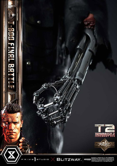 Prime 1 Studio Terminator 2 T-800 Final Battle Deluxe Bonus Version Estatua Museum Masterline 1/3 Prime 1 Studio Terminator 2 T-800 Final Battle Deluxe Bonus Version Estatua Museum Masterline 1/3