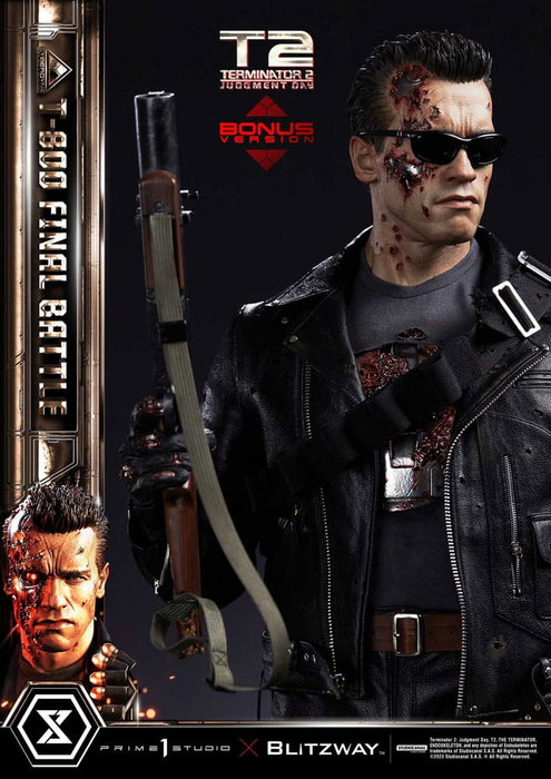 Prime 1 Studio Terminator 2 T-800 Final Battle Deluxe Bonus Version Estatua Museum Masterline 1/3 Prime 1 Studio Terminator 2 T-800 Final Battle Deluxe Bonus Version Estatua Museum Masterline 1/3