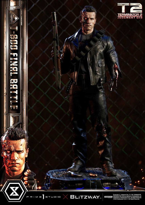 Prime 1 Studio Terminator 2 T-800 Final Battle Deluxe Bonus Version Estatua Museum Masterline 1/3 Prime 1 Studio Terminator 2 T-800 Final Battle Deluxe Bonus Version Estatua Museum Masterline 1/3