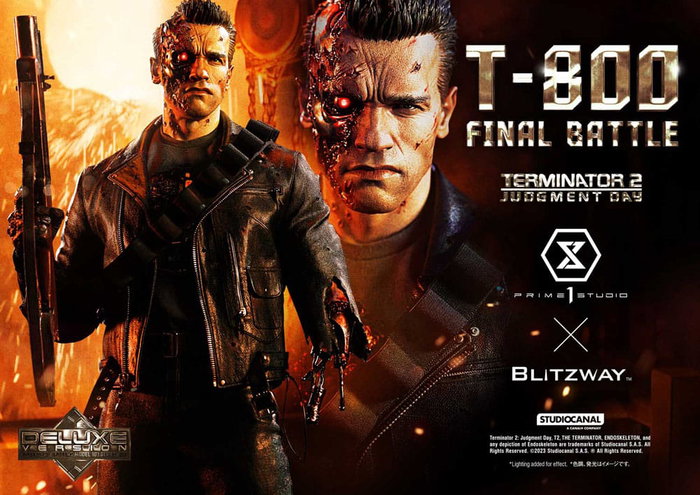 Prime 1 Studio Terminator 2 T-800 Final Battle Deluxe Bonus Version Estatua Museum Masterline 1/3 Prime 1 Studio Terminator 2 T-800 Final Battle Deluxe Bonus Version Estatua Museum Masterline 1/3