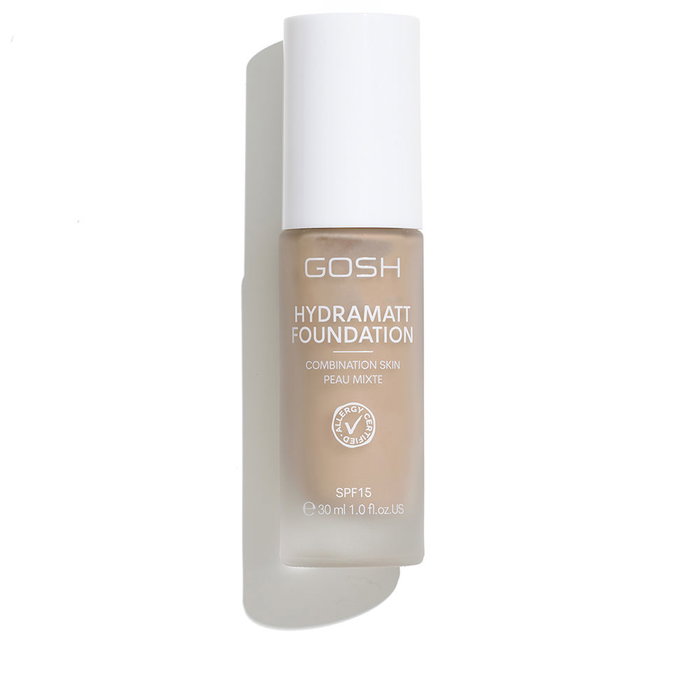Gosh HYDRAMATT Base de Maquillaje SPF15 Acabado Mate Piel Mixta Tono #006-medium light - red 30 ml Gosh HYDRAMATT Base de Maquillaje SPF15 Acabado Mate Piel Mixta Tono #006-medium light - red 30 ml