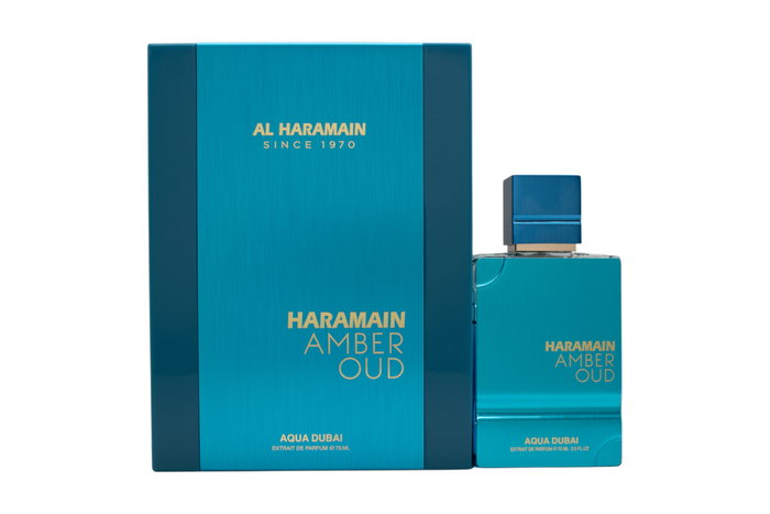 Al Haramain Amber Oud Aqua Dubai Extrait de Parfum 75ml Spray Al Haramain Amber Oud Aqua Dubai Extrait de Parfum 75ml Spray