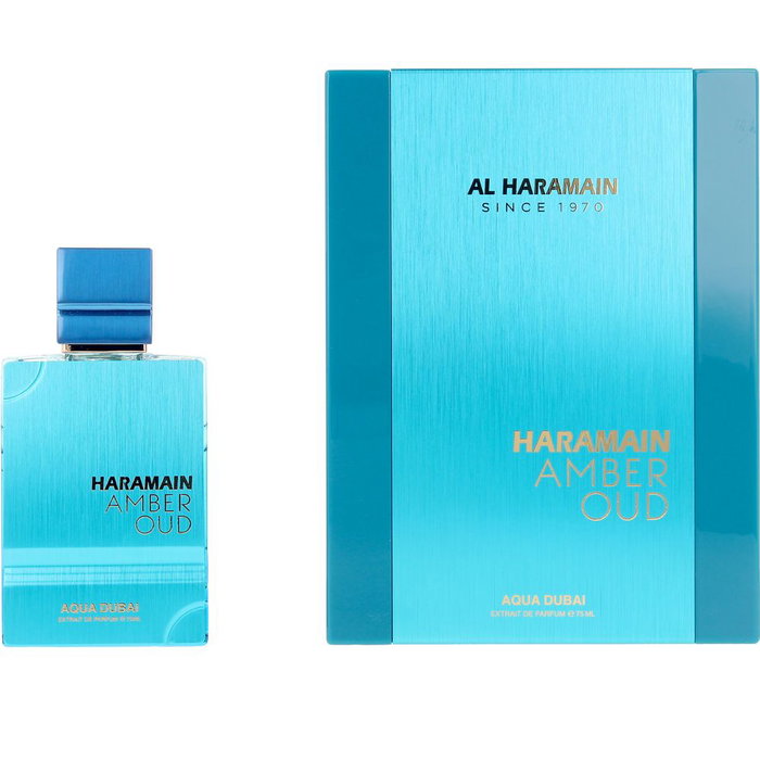Al Haramain Amber Oud Aqua Dubai Extrait de Parfum - Fragancia Unisex con Notas Amaderadas - 75 ml