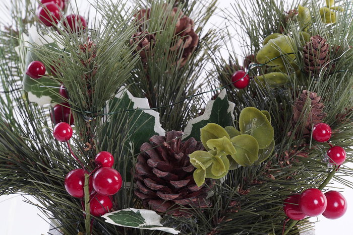 DKD Home Decor Decoración Luminosa Navidad Tradicional Verde Blanco 25 x 33 x 25 cm (2 Unidades) DKD Home Decor Decoración Luminosa Navidad Tradicional Verde Blanco 25 x 33 x 25 cm (2 Unidades)