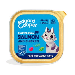Edgard Cooper Feline Adult Paté de Salmón y Pollo 16x85g