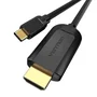 Vention Cable Conversor HDMI 1.4 4K USB Tipo-C Macho a HDMI Macho 1m Negro