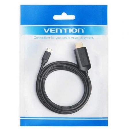 Vention Cable Conversor HDMI 1.4 4K USB Tipo-C Macho a HDMI Macho 1m Negro