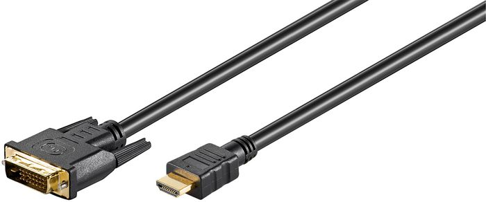 MicroConnect Cable HDMI a DVI-D (24+1) Dual-Link de 5m para Portátil, Monitor, PC