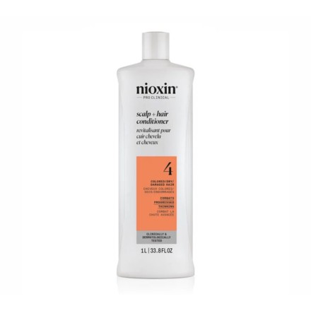 Nioxin Sistema 4 Acondicionador para Cabello Teñido y Dañado 1000 ml
