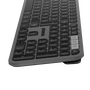 Phoenix K300 Teclado Inalámbrico Multidispositivo Bluetooth 5.0 y Receptor USB 2.4GHz, Compatible con Windows, macOS, iOS, Gris