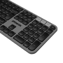 Phoenix K300 Teclado Inalámbrico Multidispositivo Bluetooth 5.0 y Receptor USB 2.4GHz, Compatible con Windows, macOS, iOS, Gris