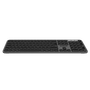 Phoenix K300 Teclado Inalámbrico Multidispositivo Bluetooth 5.0 y Receptor USB 2.4GHz, Compatible con Windows, macOS, iOS, Gris